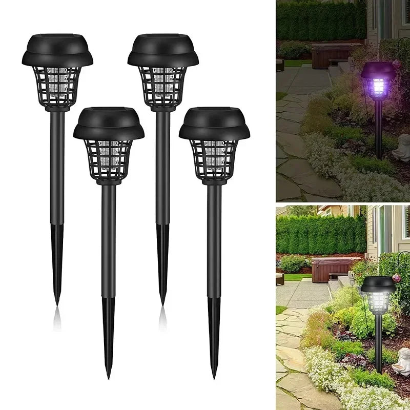 FlameGuard™ Solar Zapper 🔥🦟 — Light Your Garden, Repel Bugs