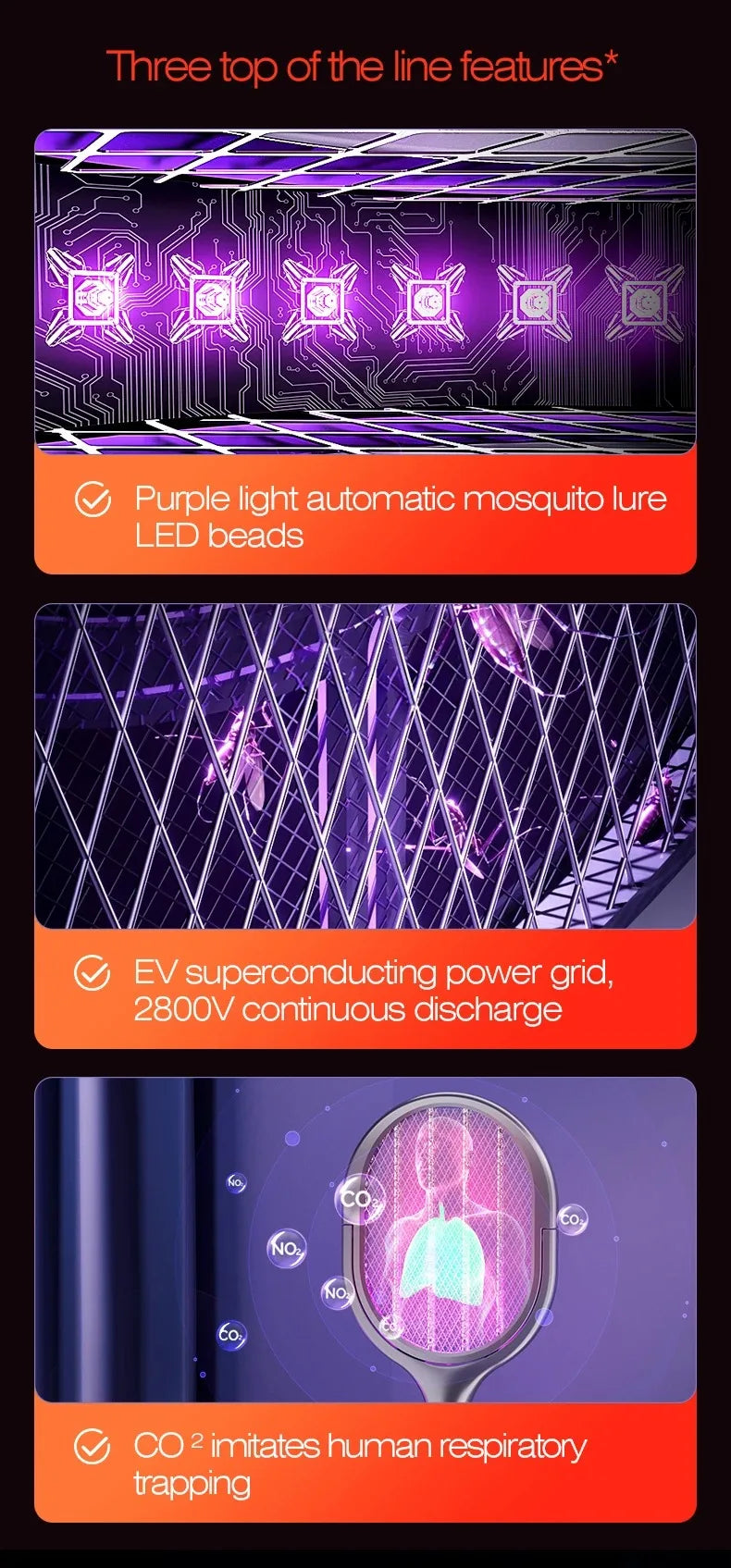 Telescopic Electric Mosquito Trap Lamp