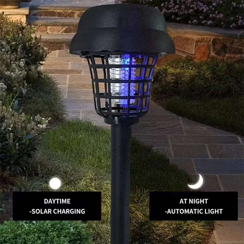FlameGuard™ Solar Zapper 🔥🦟 — Light Your Garden, Repel Bugs